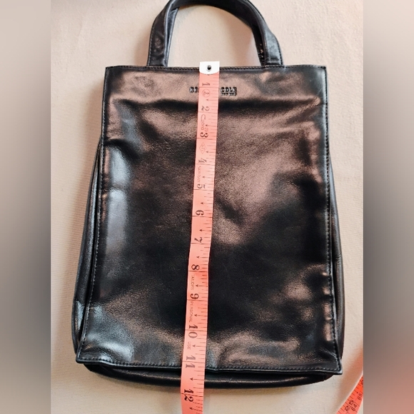 KENNETH COLE BLACK LEATHER BAG - Picture 4 of 5
